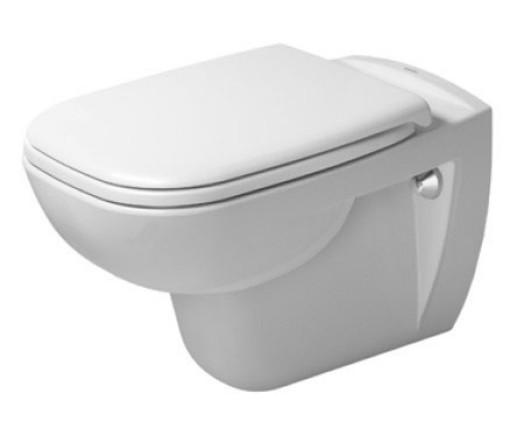 Duravit D-Code v&aelig;gh&aelig;ngt toilet m/RIMless og s&aelig;de m/softclose
