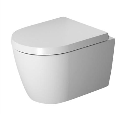 Duravit Me by Starck Compact Rimless v&aelig;gh&aelig;ngt toilet m/wondergliss - Hvid mat