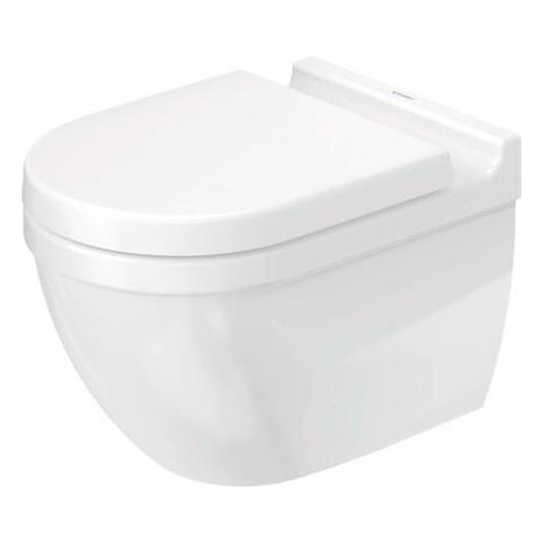 Duravit Starck 3 v&aelig;gh&aelig;ngt toilet rimless m/HygieneGlaze u/s&aelig;de