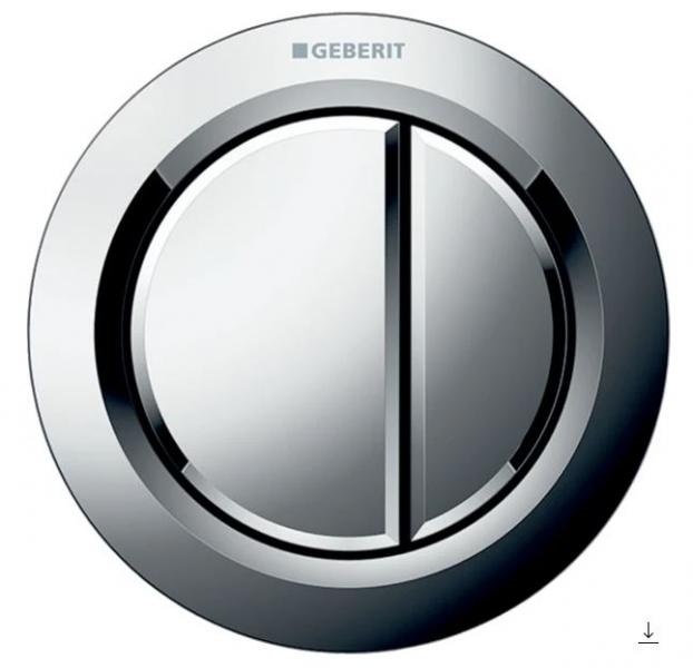 Geberit Omega01 Remote trykknap til pladev&aelig;g - Krom