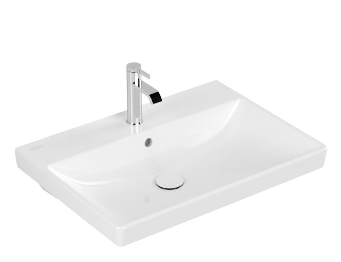 V&B Avento 65 h&aring;ndvask t/v&aelig;g - 1/3 hanehuller