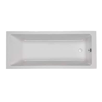 Str&oslash;mberg Quantum badekar t/indbygning - 160 x 70 - 1 rygl&aelig;n - m/Carronite