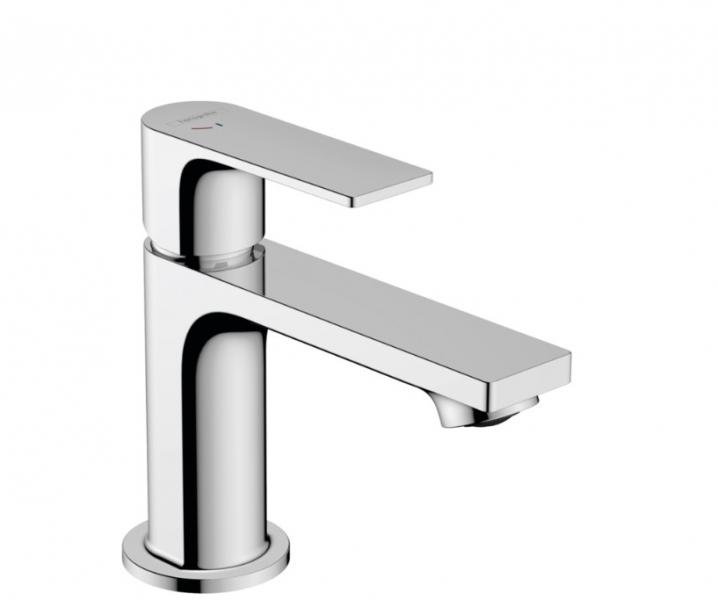 Hansgrohe Rebris E 80 h&aring;ndvaskarmatur m/Coolstart og bundventil i metal - Krom