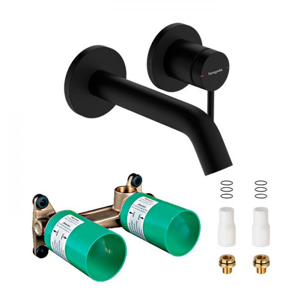 hansgrohe Tecturis S komplet h&aring;ndvaskarmatur til indbygning m/EcoSmart+ - 165 - Mat sort