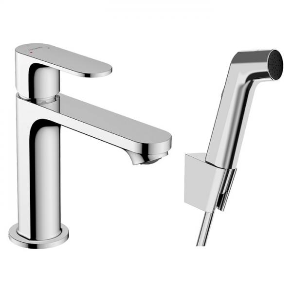 Hansgrohe Rebris S 110 h&aring;ndvaskarmatur m/h&aring;ndbruser u/bundventil - Krom