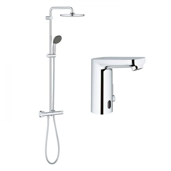 Grohe Eurosmart Cosmopolitan E & Vitalio Start pakke til badev&aelig;relset