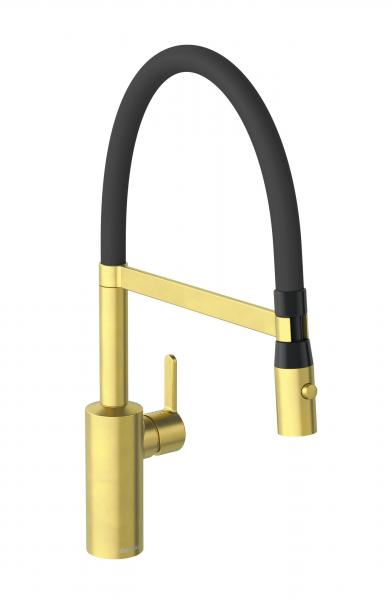 Damixa Silhouet Pro k&oslash;kkenarmatur - B&oslash;rstet messing