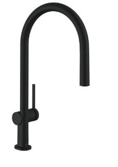 Hansgrohe Talis M54 k&oslash;kkenarmatur m/udtr&aelig;k og Eco - Mat sort