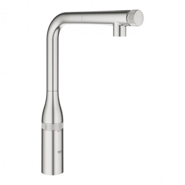 Grohe Essence Smart Control k&oslash;kkenarmatur - Steel