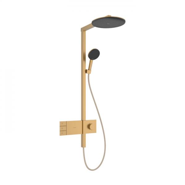 hansgrohe Raindance Alive S Showerpipe 300 2jet m/ShowerSelect Comfort og EcoSmart - B&oslash;rstet bronze