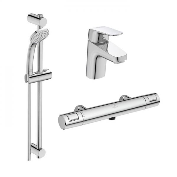 Ideal Standard komplet pakke til badev&aelig;relse - Krom