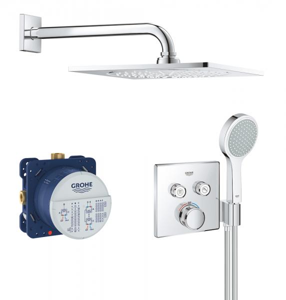 Grohe SmartControl F-Series komplet brusesystem til indbygning m/integreret bruseholder
