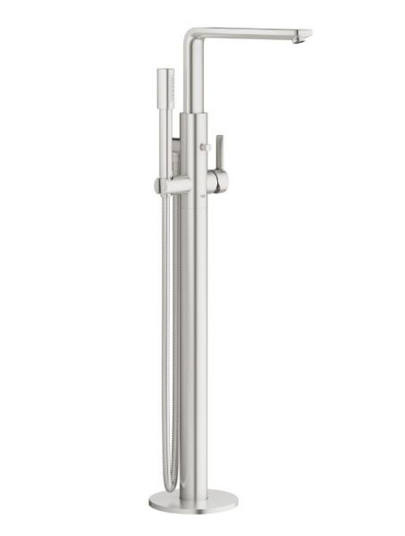 Grohe Lineare fritst&aring;ende badekararmatur - Supersteel