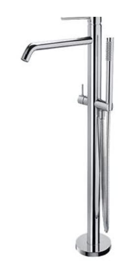 Str&oslash;mberg Ligro fritst&aring;ende badekar -/brusebatteri - Krom