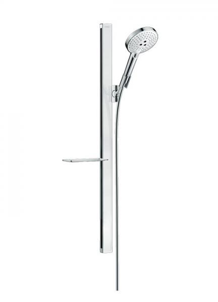 hansgrohe Raindance Select S Brusers&aelig;t 120 3jet m/bruserstang 90 cm og s&aelig;besk&aring;l - Hvid/krom