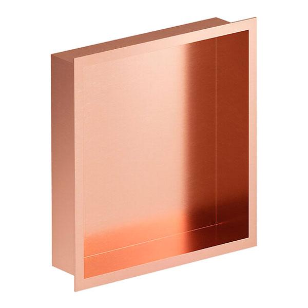 Damixa Zen badev&aelig;relseshylde til indbygning - Firkantet - B&oslash;rstet kobber