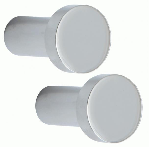 Lavabo Luna h&aring;ndkl&aelig;dekrog - Stor model - 2 stk - Krom