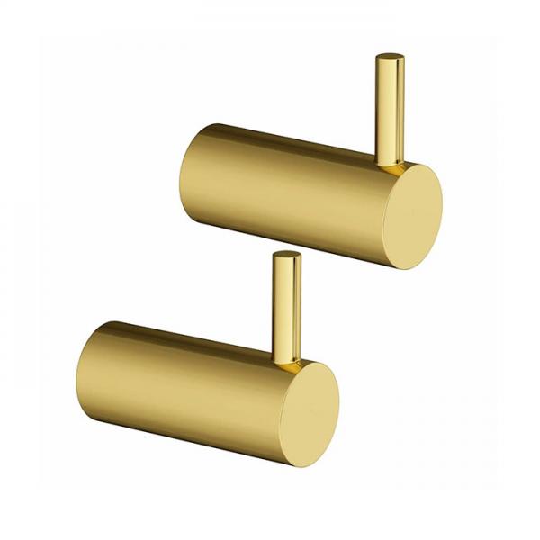 Lavabo Luna h&aring;ndkl&aelig;dekrog m/tap 2 stk - Massiv messing