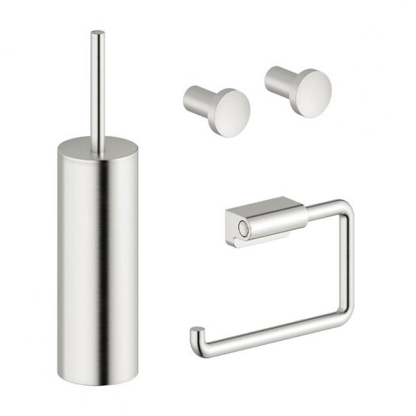 Damixa Zen tilbeh&oslash;rspakke til badev&aelig;relset - Steel