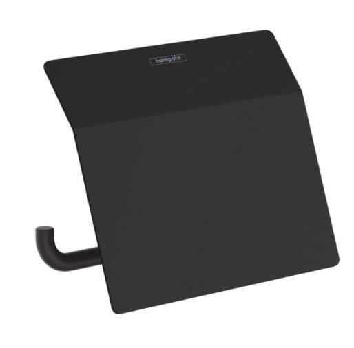 Hansgrohe AddStoris papirholder m/l&aring;g - Mat sort