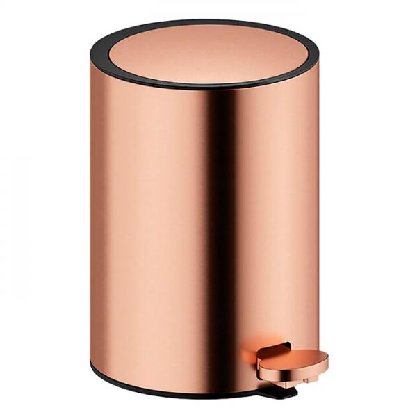 Damixa Zen toiletspand m/pedal og SoftClose 3l - B&oslash;rstet kobber