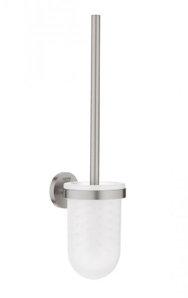 Grohe Essentials toiletb&oslash;rste til v&aelig;g - Steel
