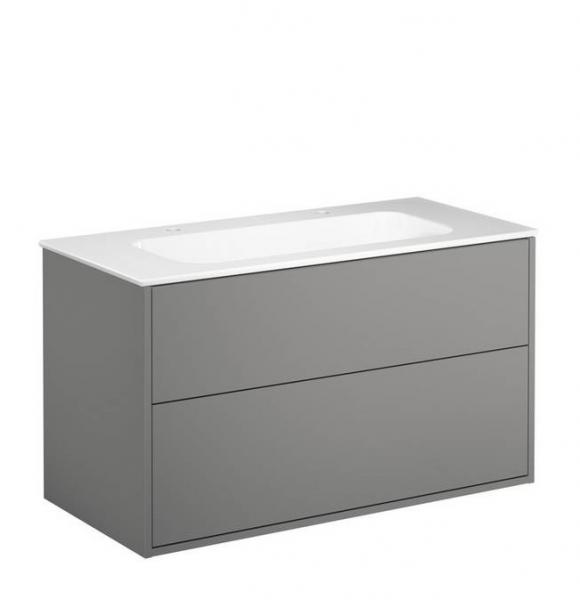 Gustavsberg Artic 100 m&oslash;bels&aelig;t m/dobbeltvask - Askegr&aring;