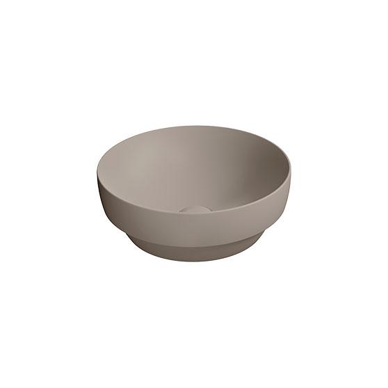 GSI Pura 40 rund fritst&aring;ende bowlevask - Uden overl&oslash;b - Tortora