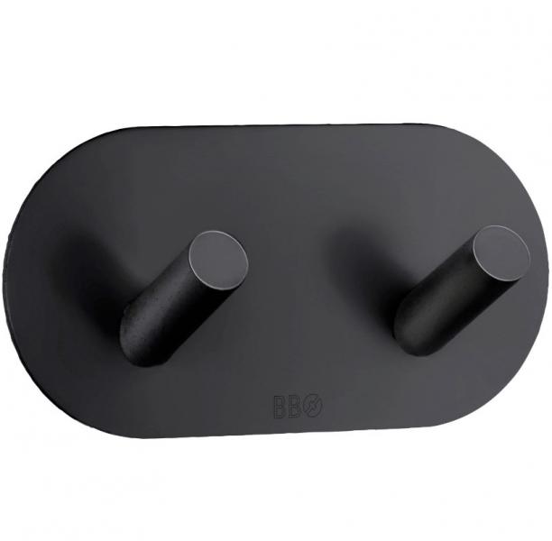 Beslagsboden selvkl&aelig;bende dobbeltkrog - Mat sort