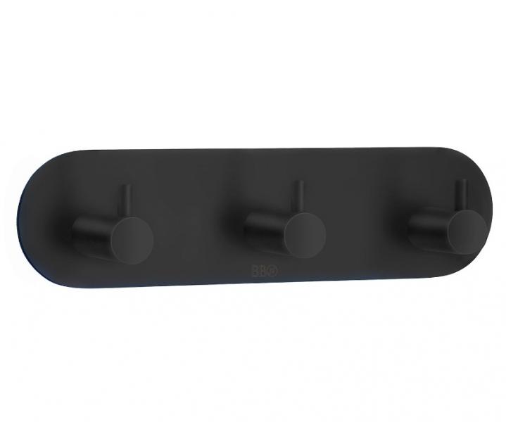 Beslagsboden selvkl&aelig;bende knager&aelig;kke m/tap - Rund - Mat sort