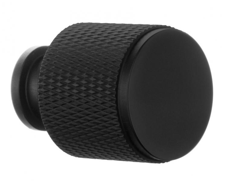 Beslagsboden knobgreb BB451 m/crystal cut - Mat sort