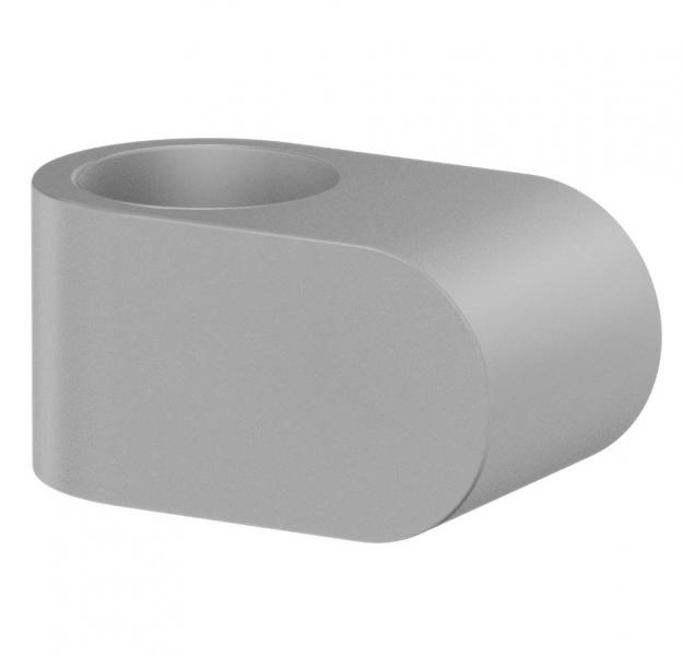 Beslagsboden d&oslash;rstop til d&oslash;rgreb gummi 2 stk - Gr&aring;