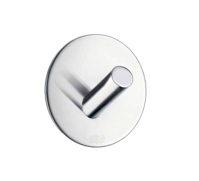 Beslagsboden rund selvkl&aelig;bende h&aring;ndkl&aelig;dekrog &Oslash;48 - Krom