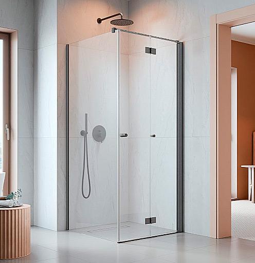 Str&oslash;mberg Noma 195 fastv&aelig;g m/folded&oslash;r 800mm - H&oslash;jre - B&oslash;rstet gunmetal