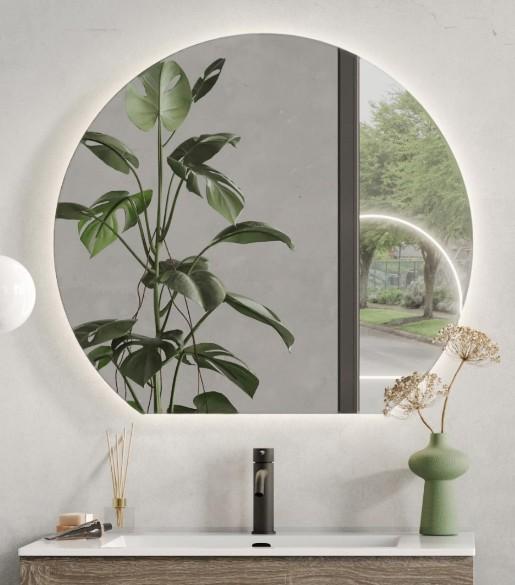 Str&oslash;mberg semi rundt spejl 100 x 90 cm