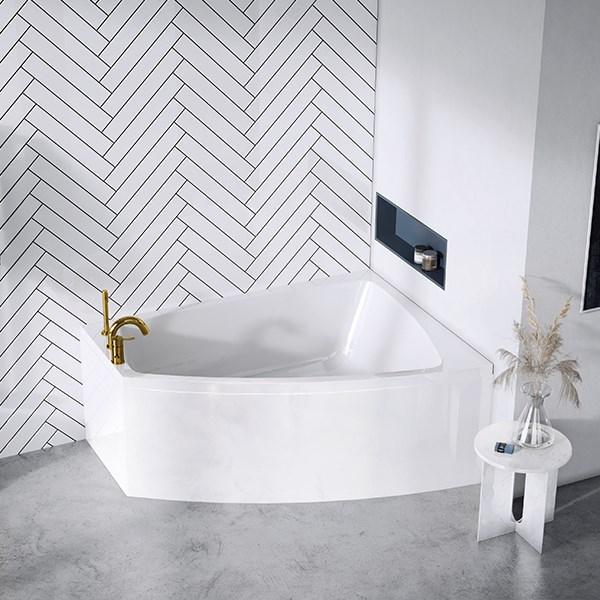 Str&oslash;mberg Nordum hj&oslash;rnebadekar - 158 x 118 - H&oslash;jre