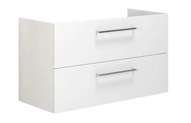 Dansani Mido+ 100 vaskeskab m/skuffer - Hvid h&oslash;jglans