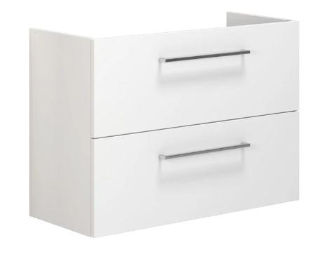 Dansani Mido+ underskab m/2 skuffer t/gulvafl&oslash;b - 80 - Hvid mat