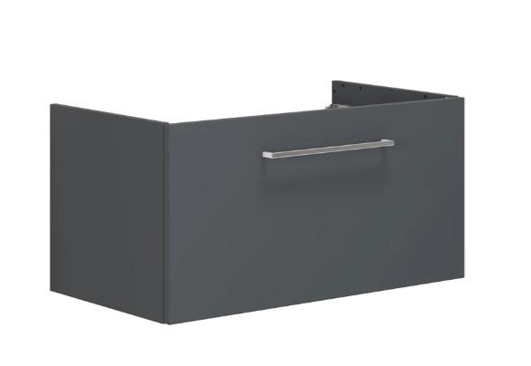 Dansani Mido+ 80 vaskeskab m/1 skuffe - Gr&aring; mat