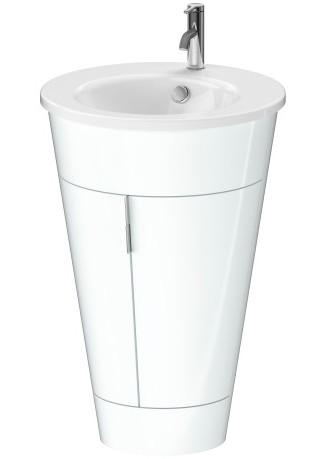 Duravit Starck gulvst&aring;ende vaskeskab - Hvid h&oslash;jglans