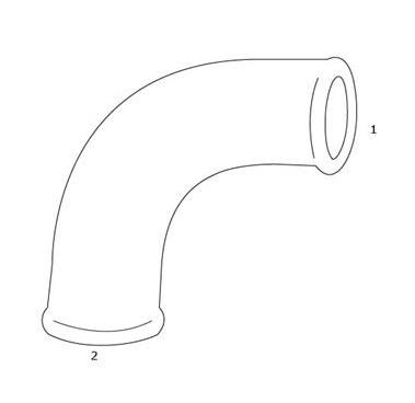 GF Galvaniseret lang b&oslash;jning - Muffe/Nippel - 3/4"