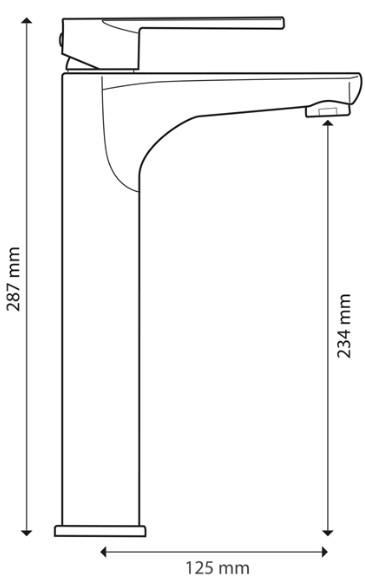 Hafa Mix High h&aring;ndvaskbatteri - Krom