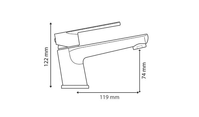 Hafa Mix Lean Eco h&aring;ndvaskarmatur - Krom