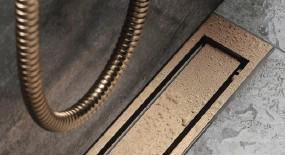 Outlet - Unidrain Highline ramme - B&oslash;rstet kobber 900/12