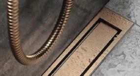 Unidrain afl&oslash;b 900 mm/10 mm ramme - B&oslash;rstet kobber