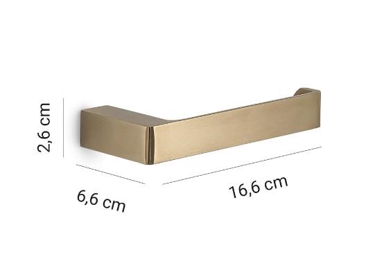 Hefe Piren toiletpapirholder - B&oslash;rstet messing