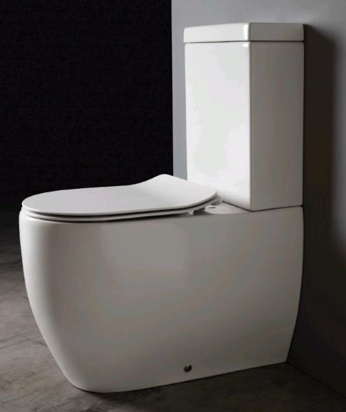 Lavabo Glomp rimless gulvst&aring;ende toilet - Hvid