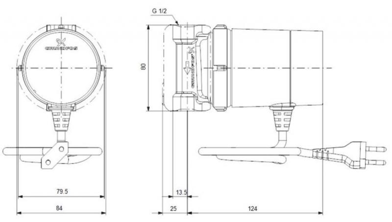 Grundfos Comfort brugsvandspumpe 15-14 B TDT
