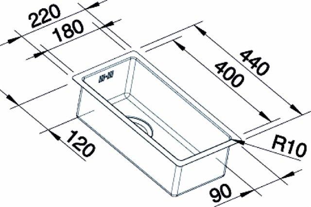 Blanco Claron 180-U k&oslash;kkenvask