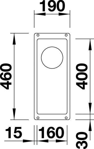 Blanco Subline 160-U k&oslash;kkenvask - Hvid